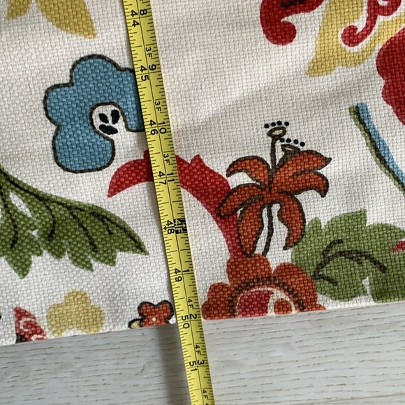 Set‎ of 4 Floral Patterned blackout curtains classic traditional red blue green - Picture 12 of 17